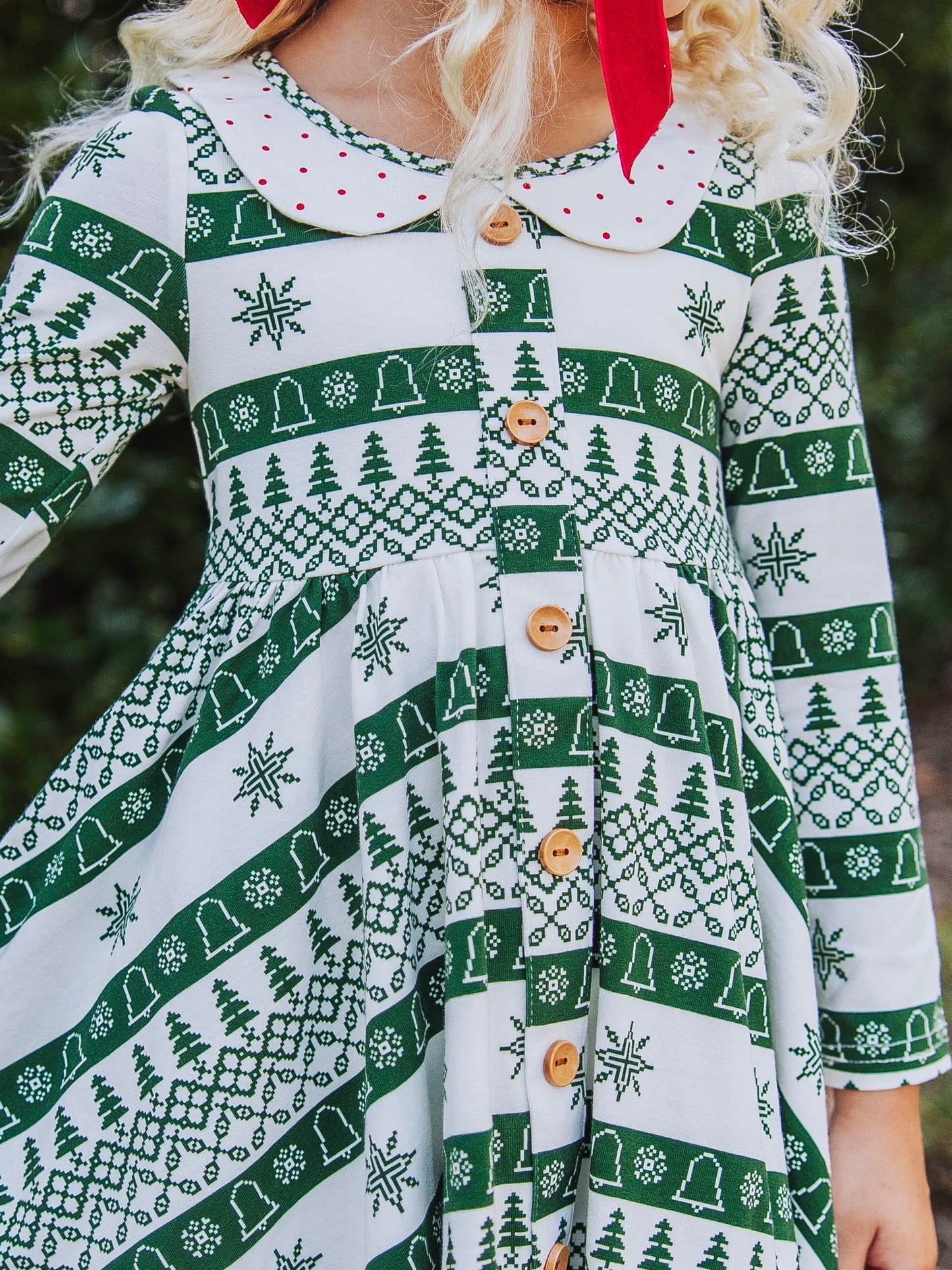 Prim Dress - Snowflakes and Trees