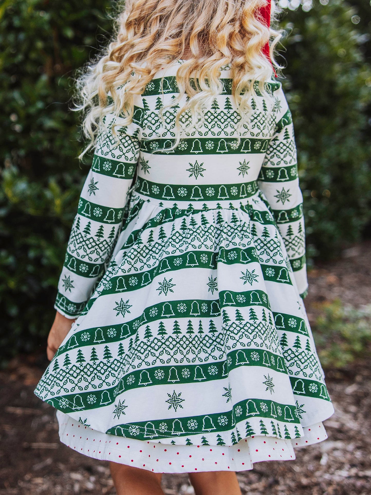 Prim Dress - Snowflakes and Trees