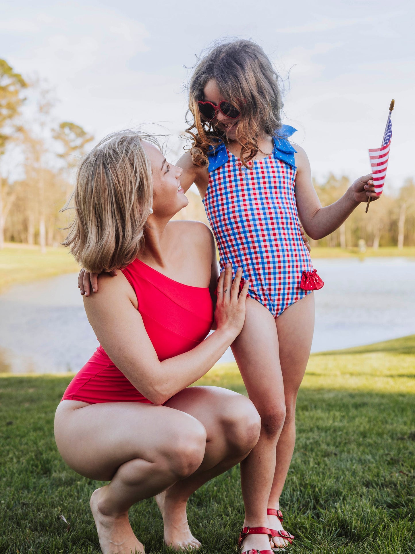 Melanie One Piece - USA Gingham