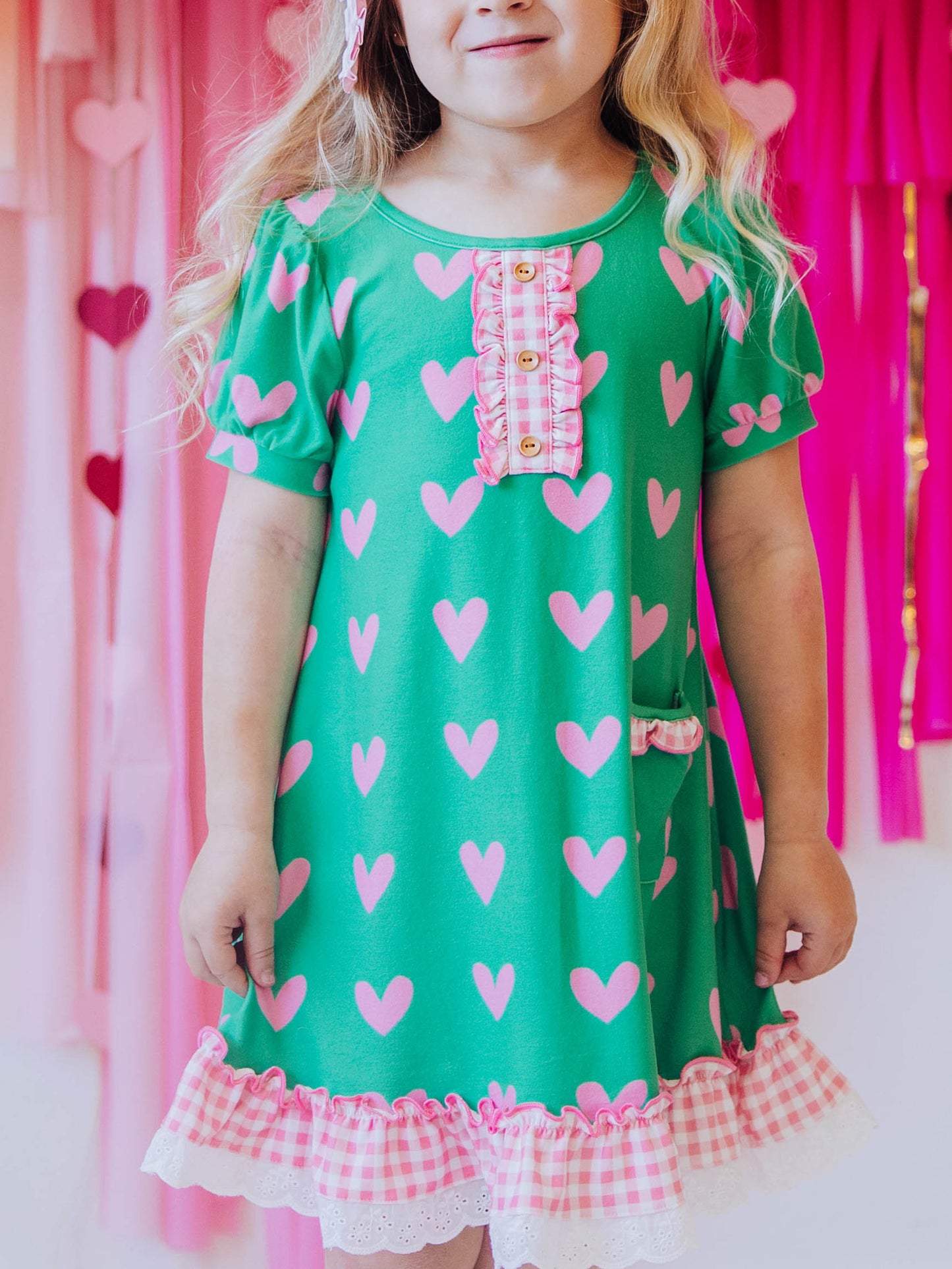 Everyday Play Dress - Heartbreaker in Green