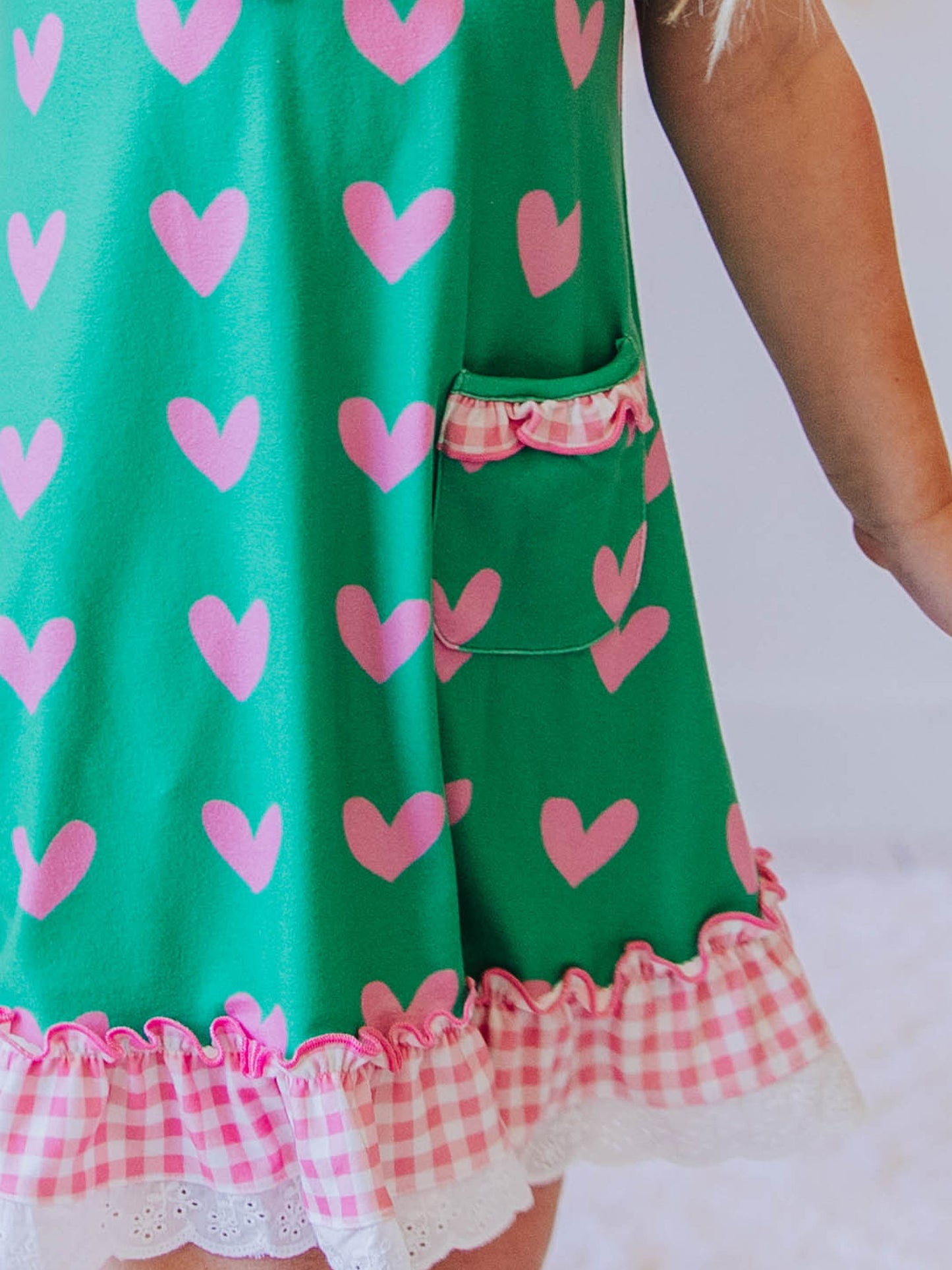 Everyday Play Dress - Heartbreaker in Green