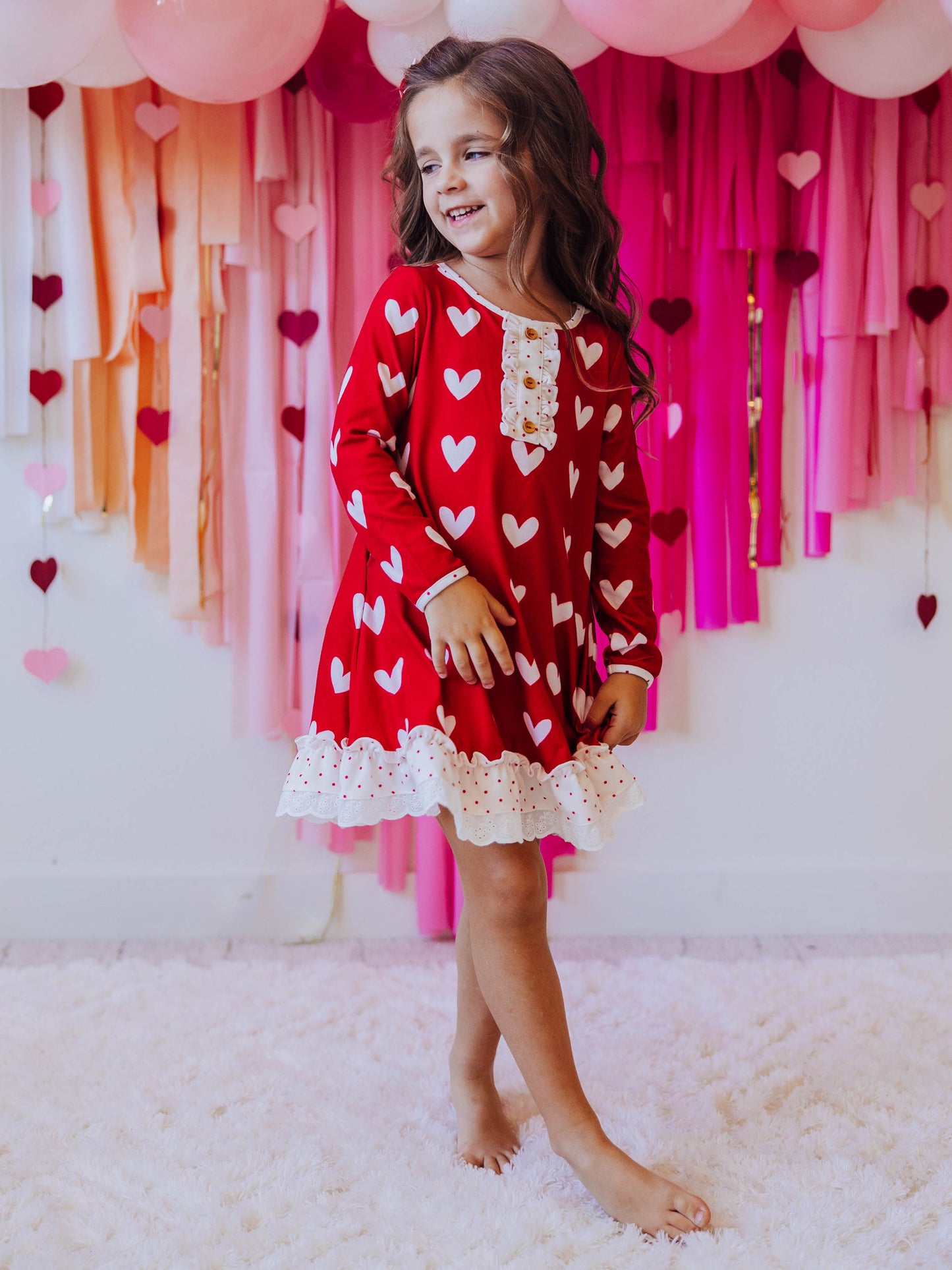 Everyday Play Dress - Heartbreaker in Red