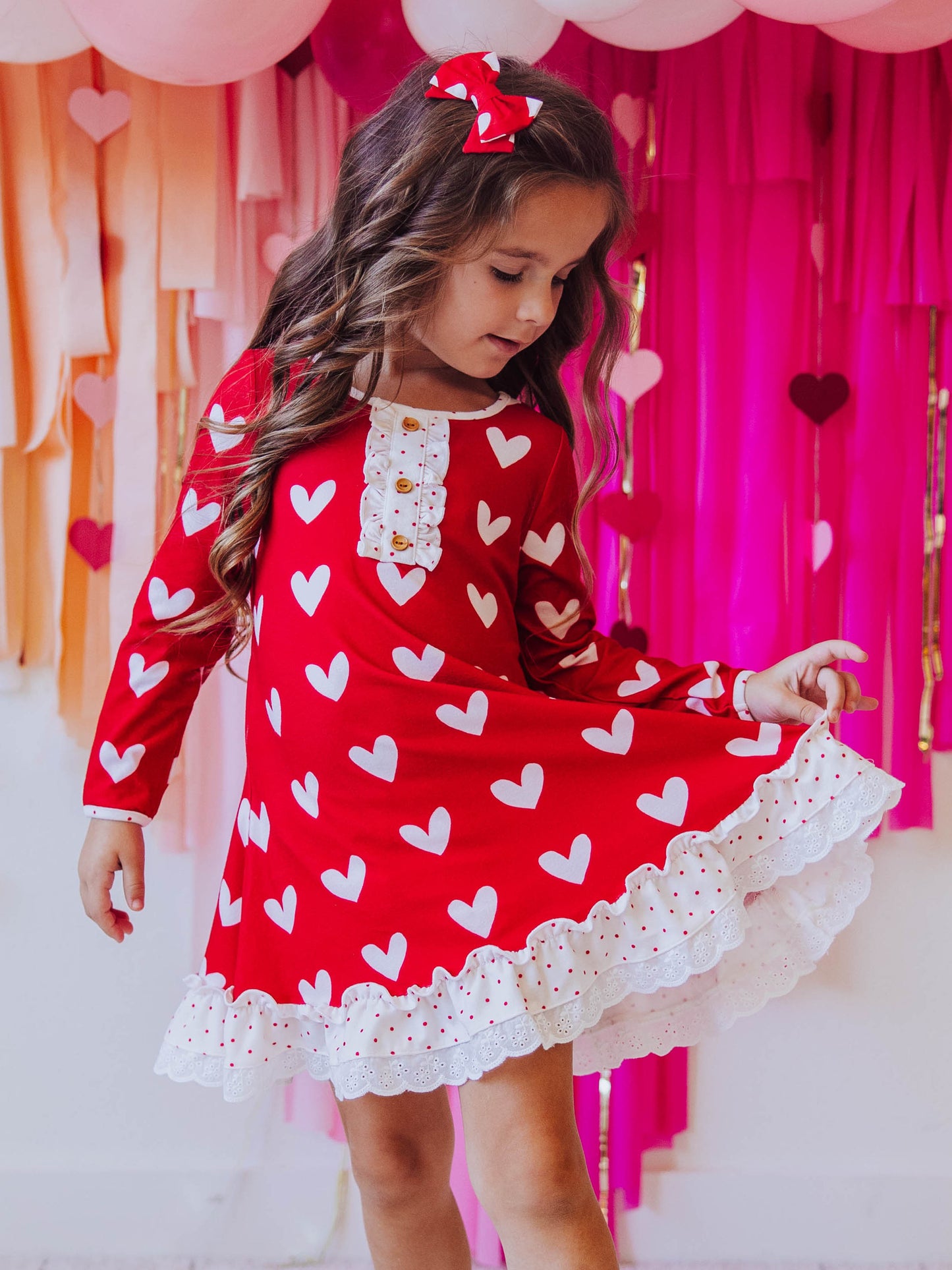 Everyday Play Dress - Heartbreaker in Red