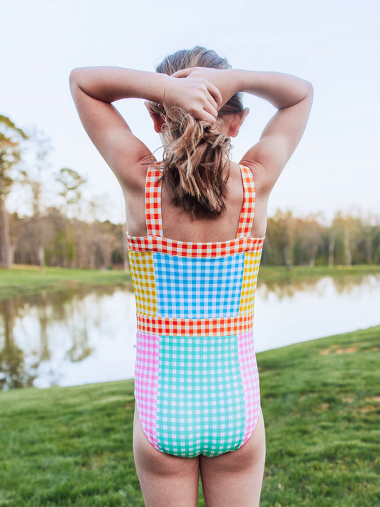Mabel One Piece - Gingham Mix