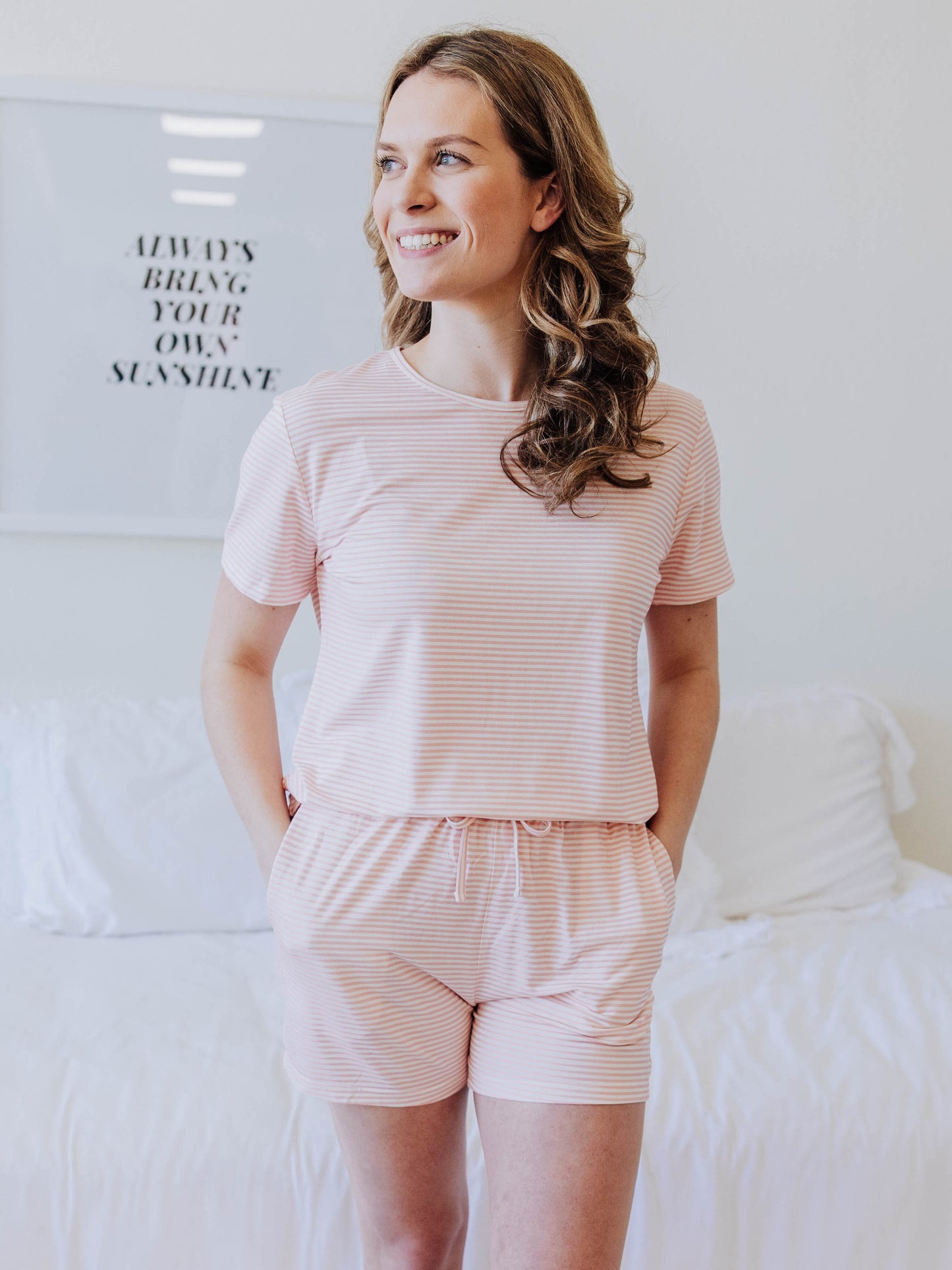 Women's Cloud Pajamas - Little Pink Stripes