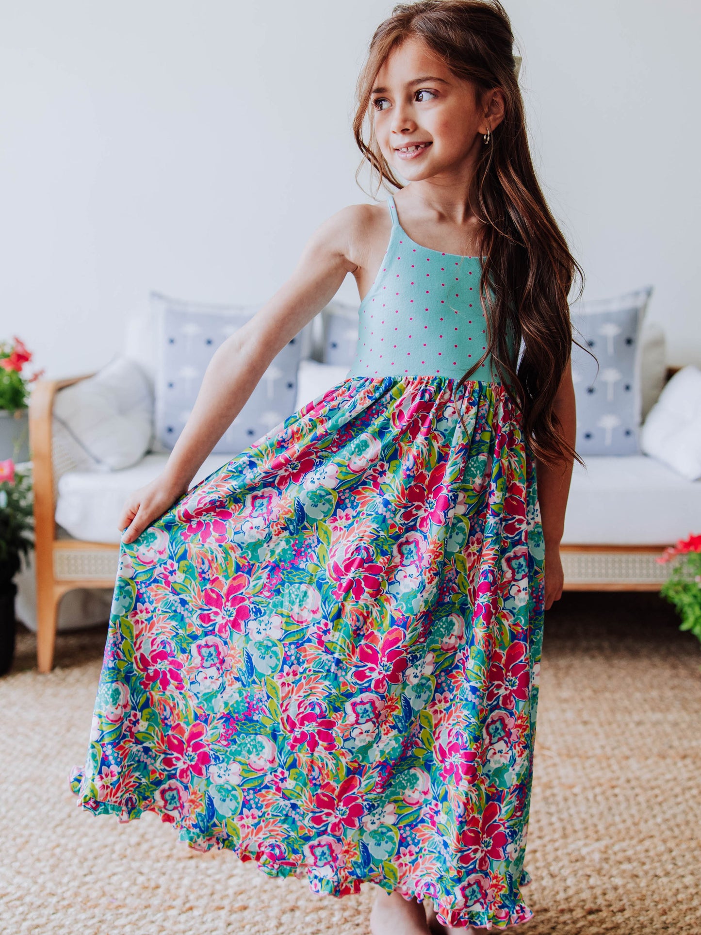 Maxi Play Dress - Hawaiian Blooms