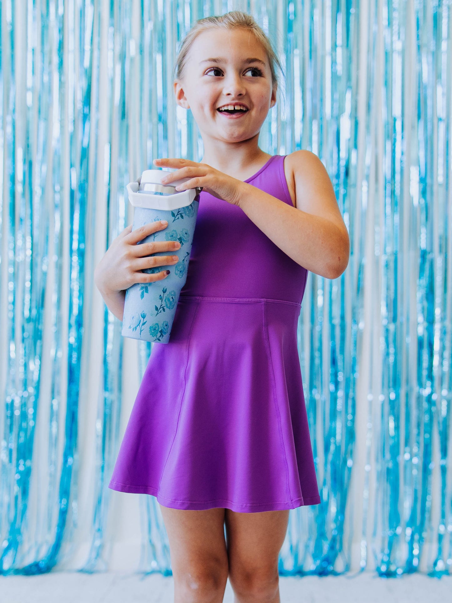 Everyday Water Bottle - Blue Floral