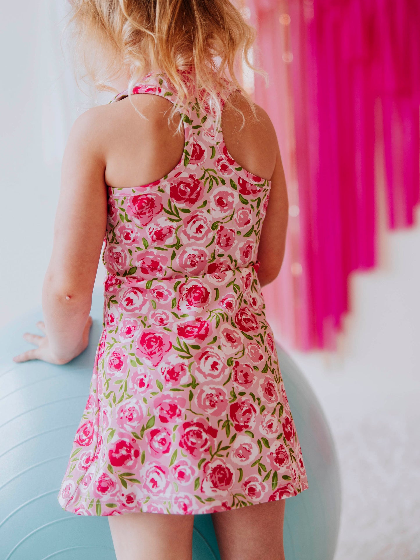Racerback Tank Dress - Covered in Roses