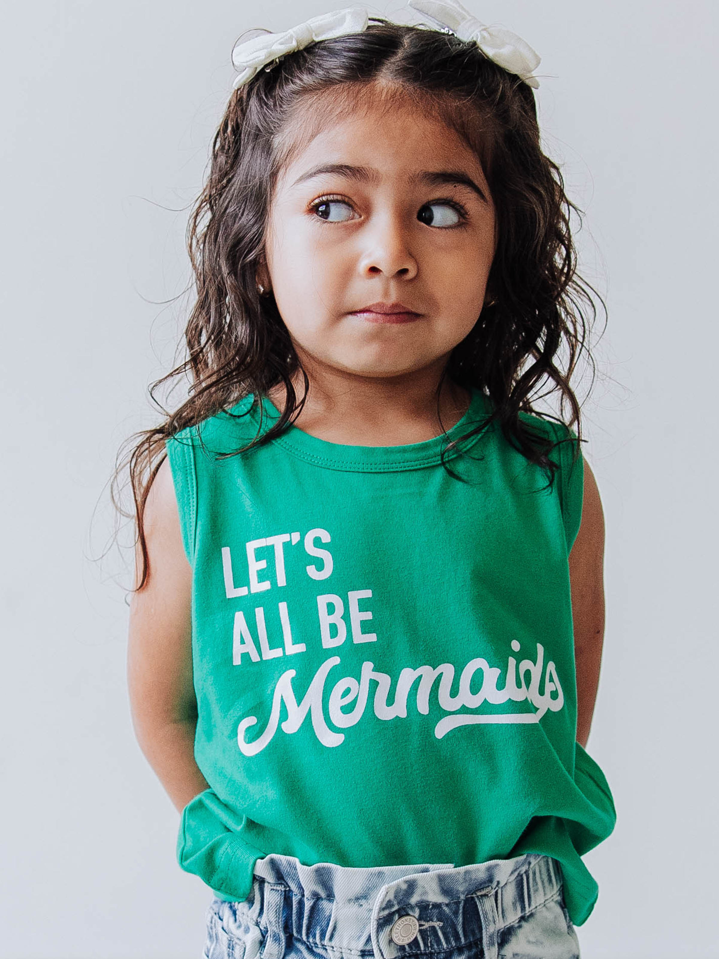 Graphic Tank - Mermaids Green - SweetHoney Clothing