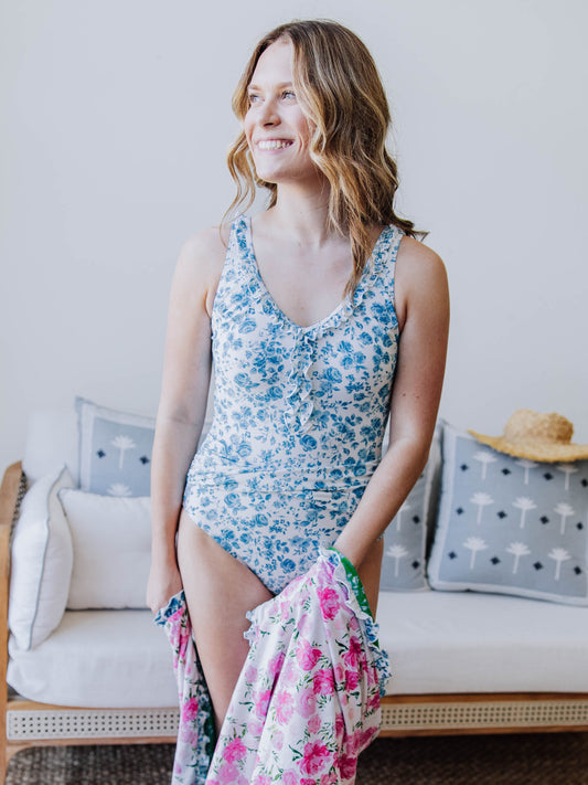 Women's One Piece - Blooming Blues