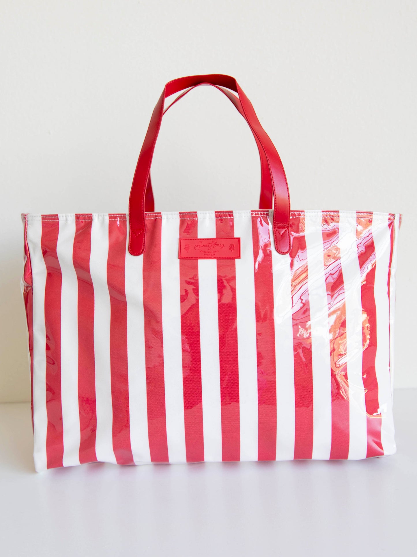 XL Insulated Tote - Red Stripe