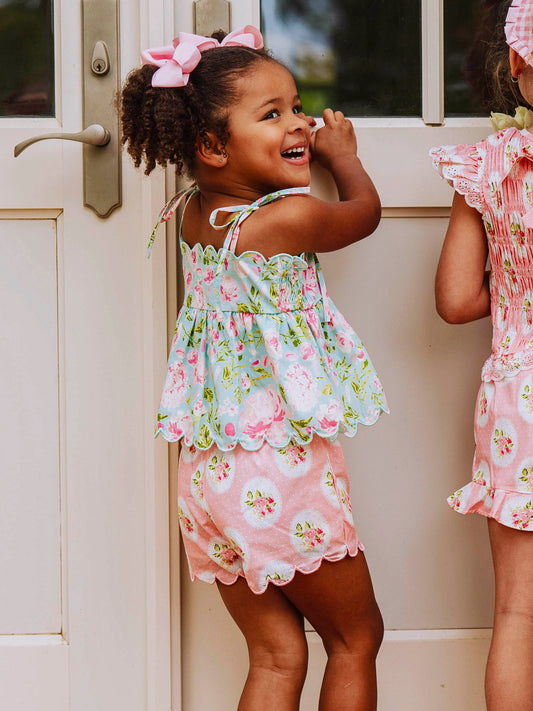 Scalloped Peplum Set - Breezy