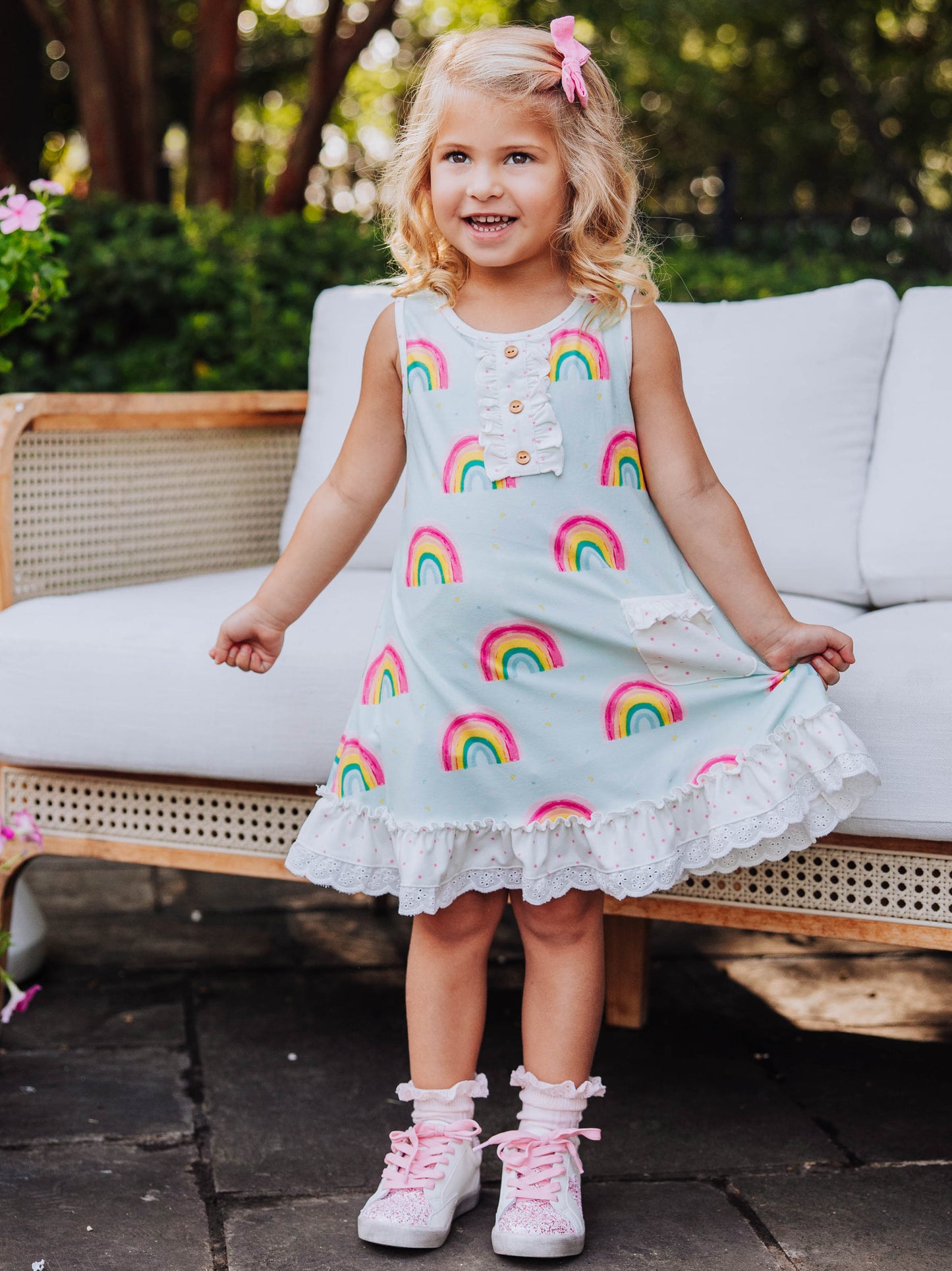 Everyday Play Dress - Candy Rainbows