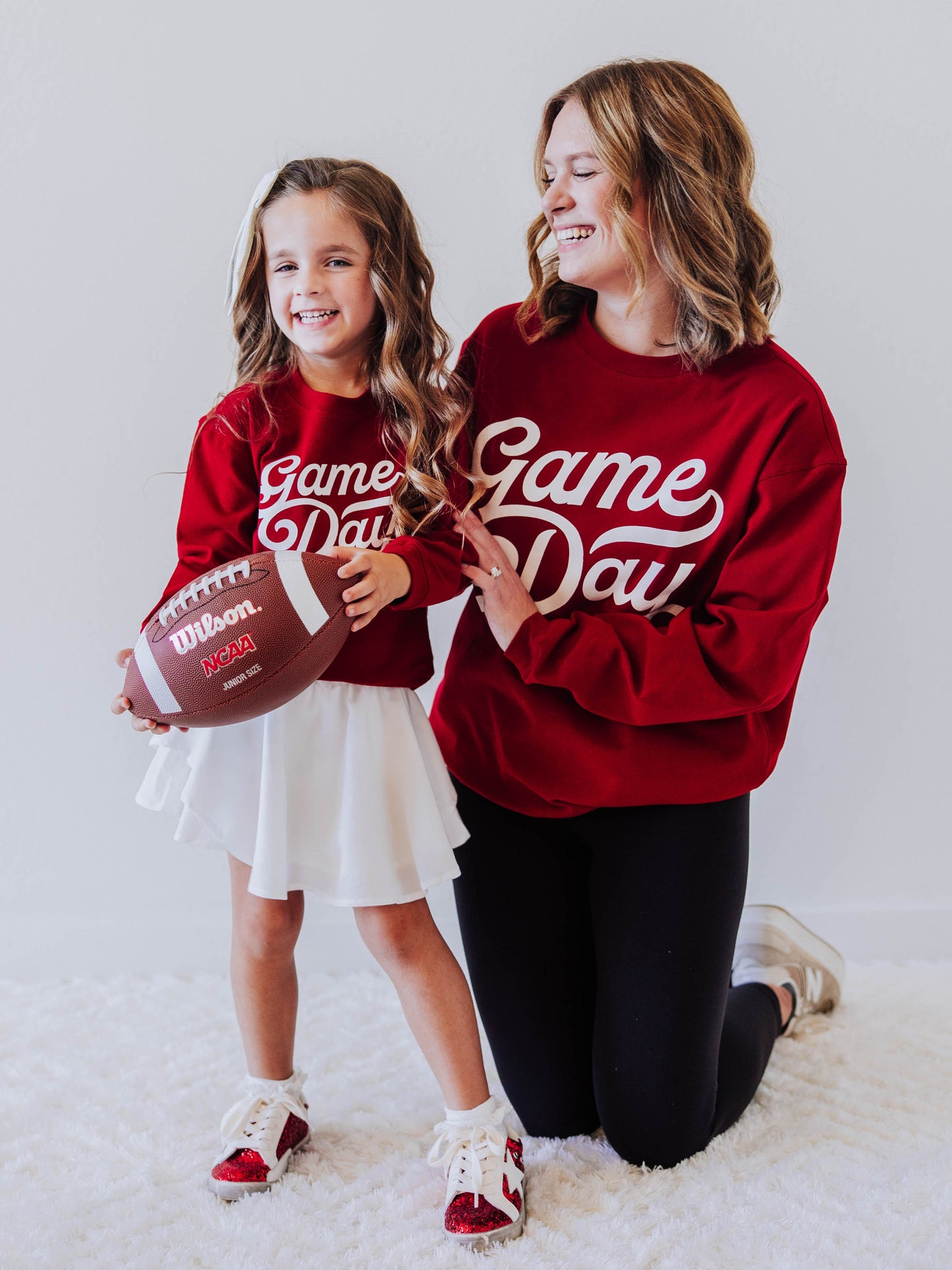 Warm Knit Sweatshirt - Game Day Crimson