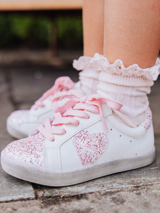 SweetHoney Sneakers - Pink Heart