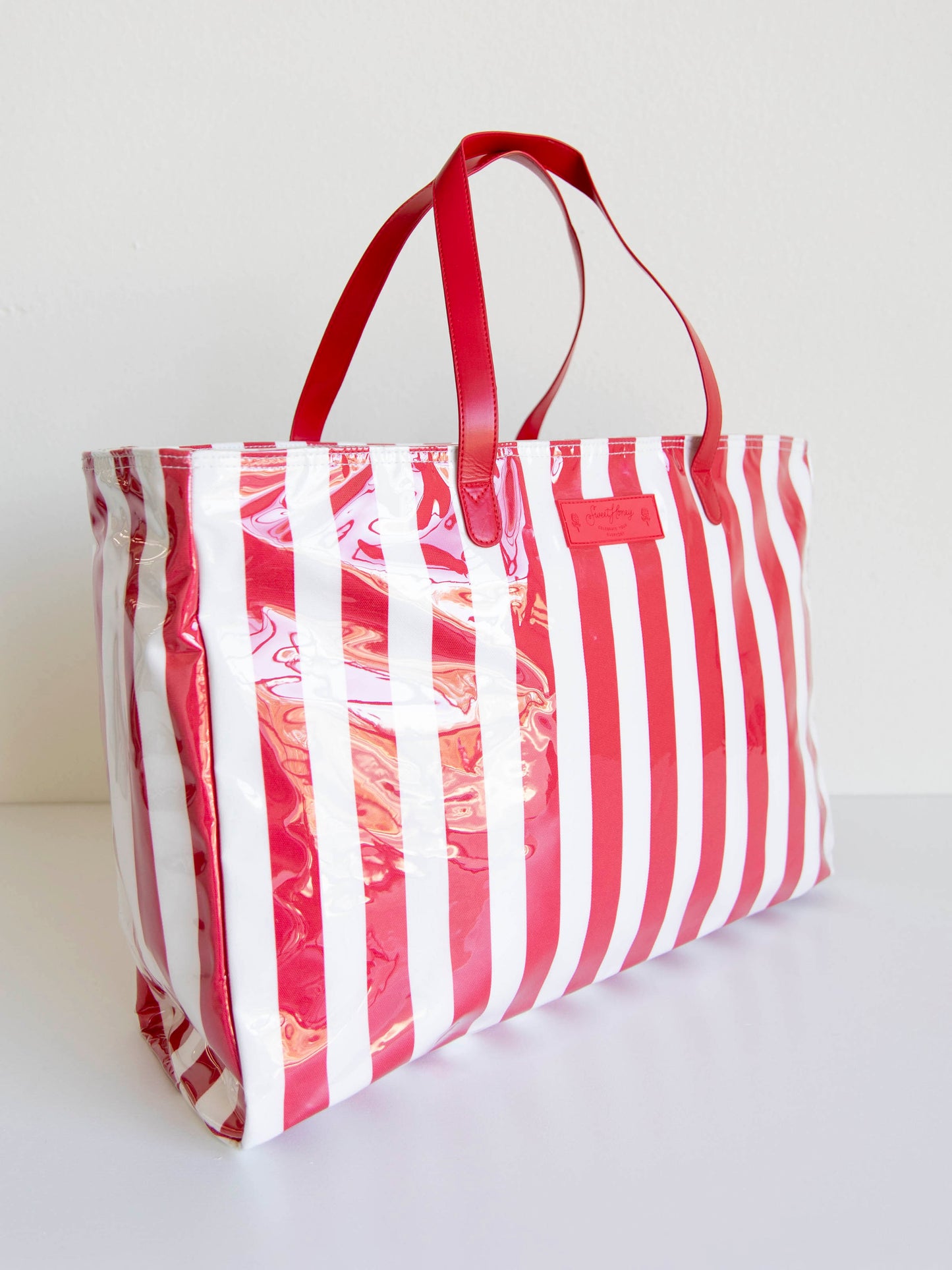XL Insulated Tote - Red Stripe