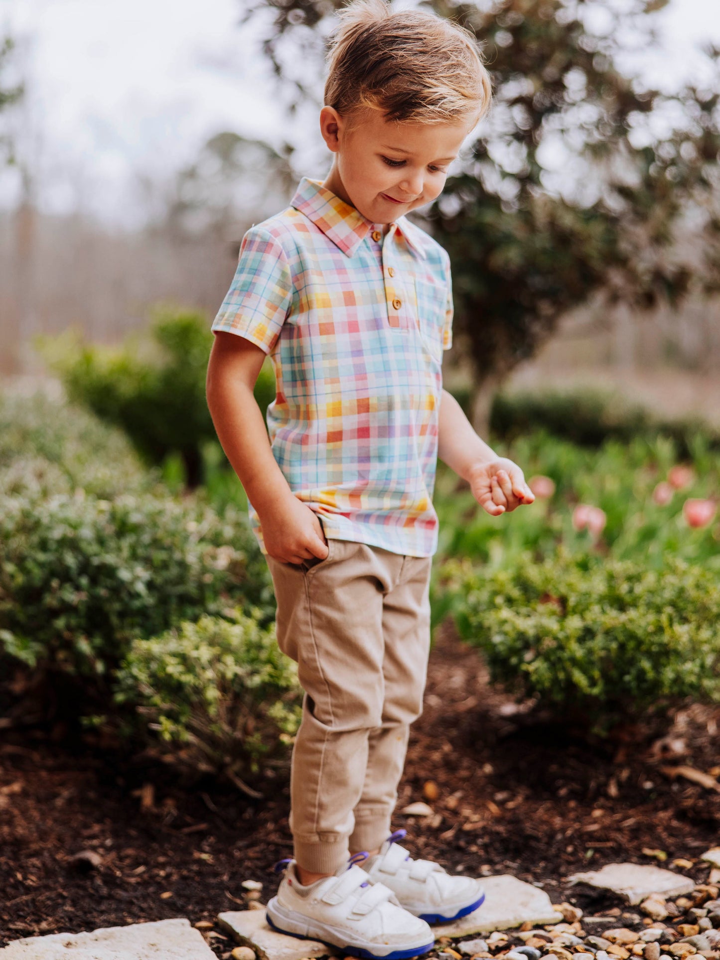 Polo Shirt - Sunny Day Plaid