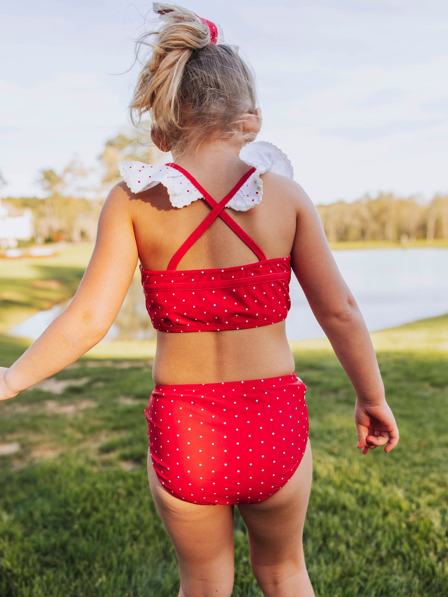Retro Tankini - Red Dotty