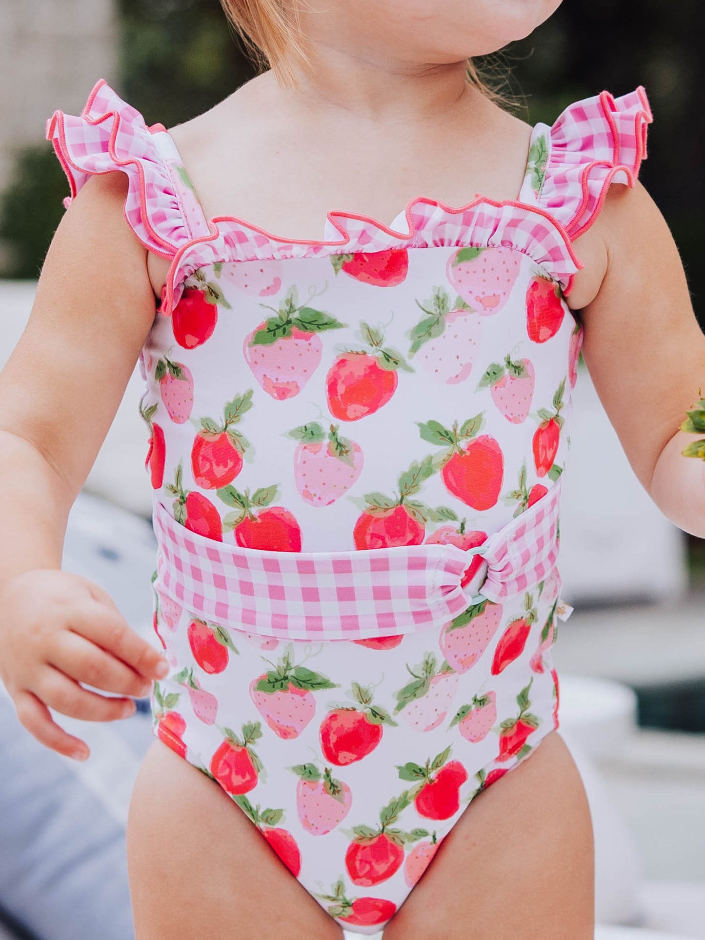 Maisie One Piece - Watercolor Strawberries