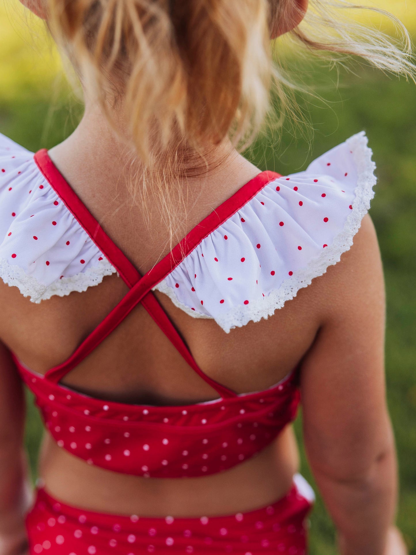 Retro Tankini - Red Dotty