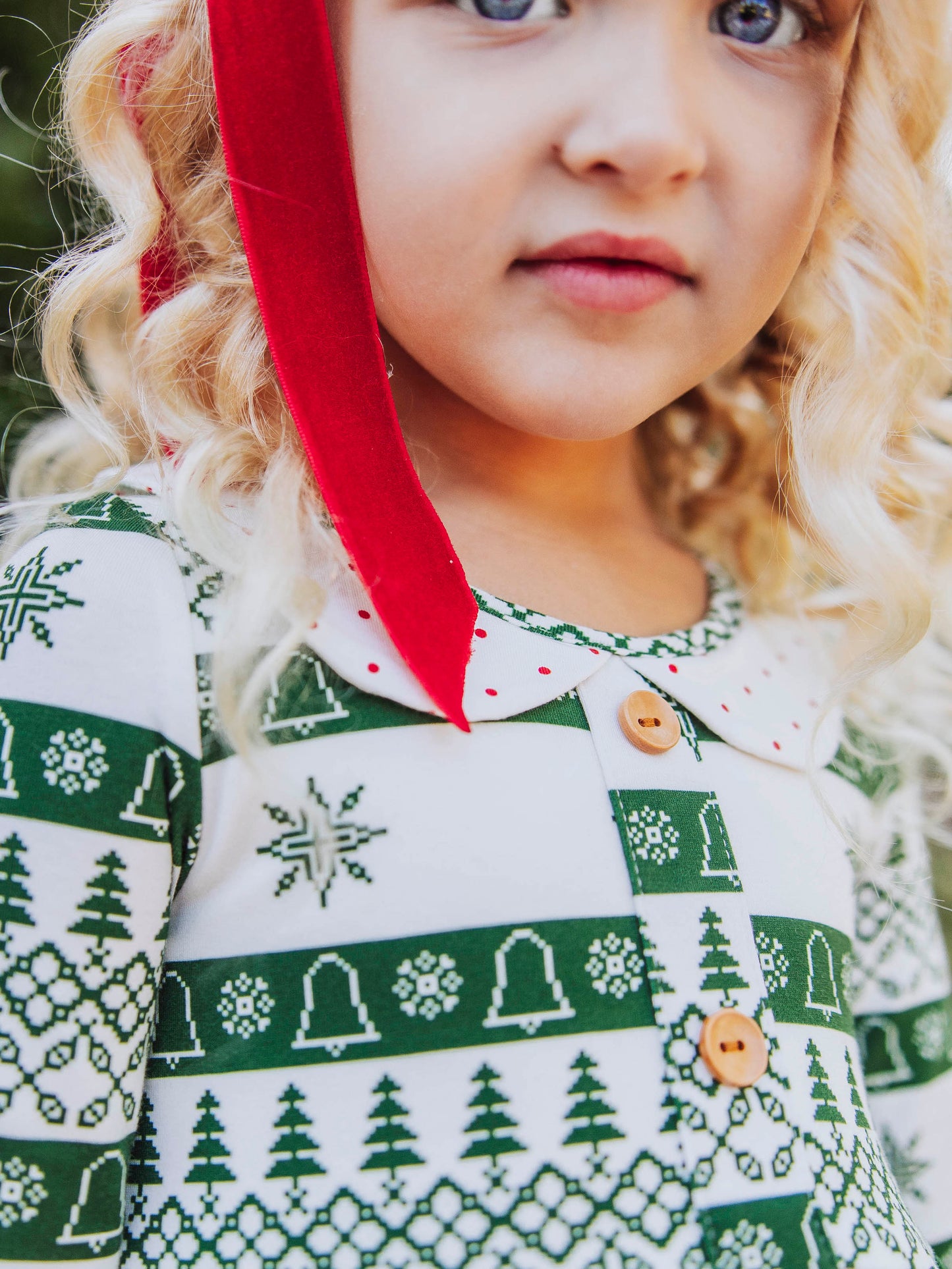 Prim Dress - Snowflakes and Trees