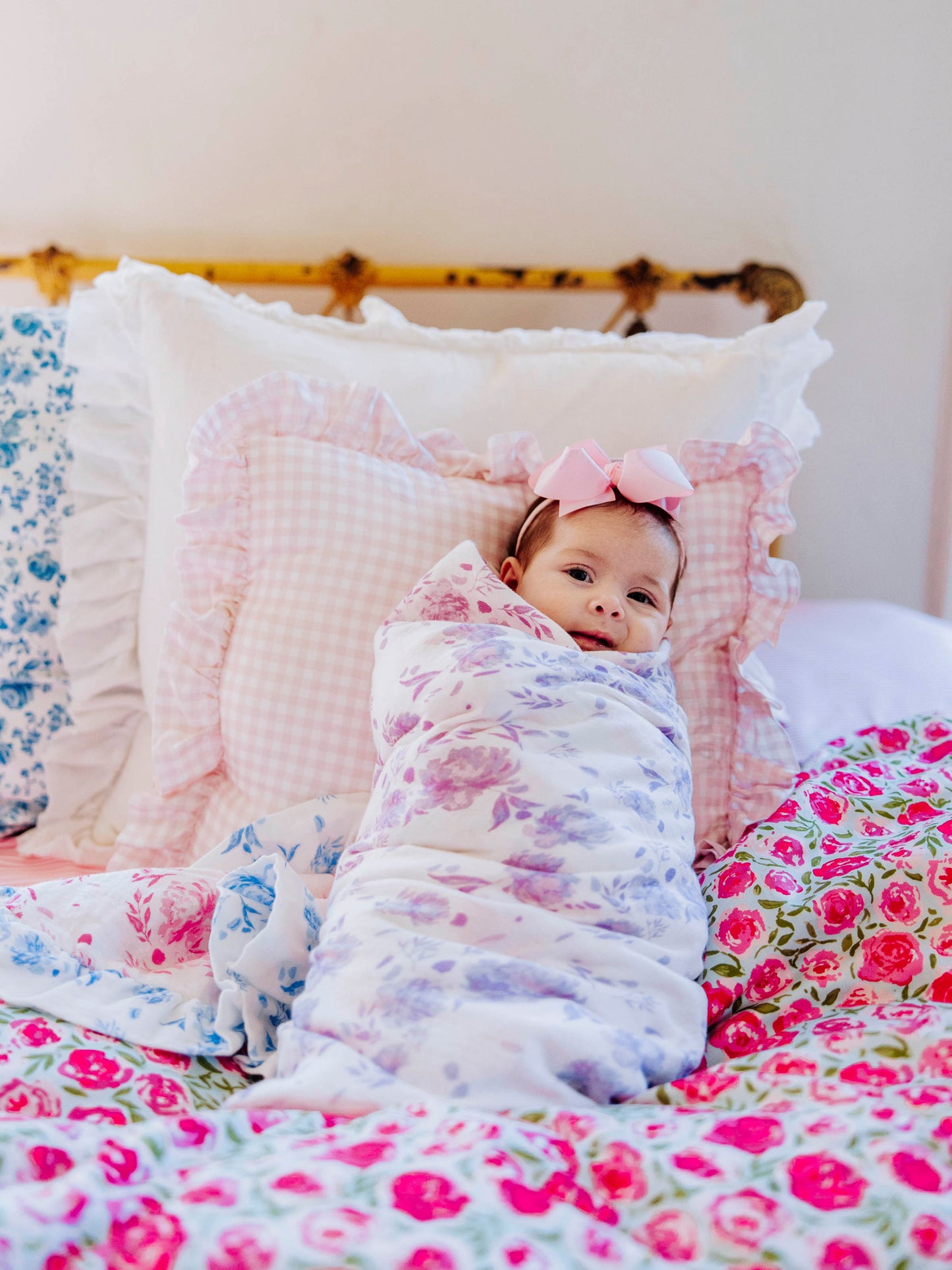 Keepsake Lace Swaddle - Falling Petals