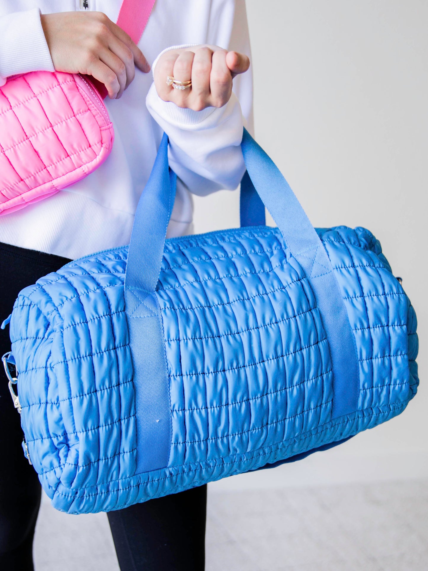 Puffer Duffle - Royal Blue