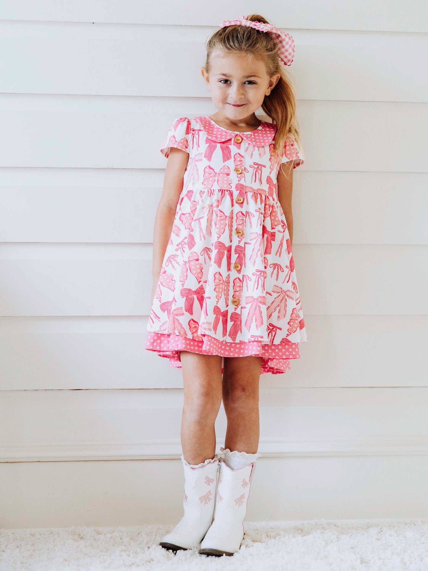 Prim Dress - Pretty Pink Bows