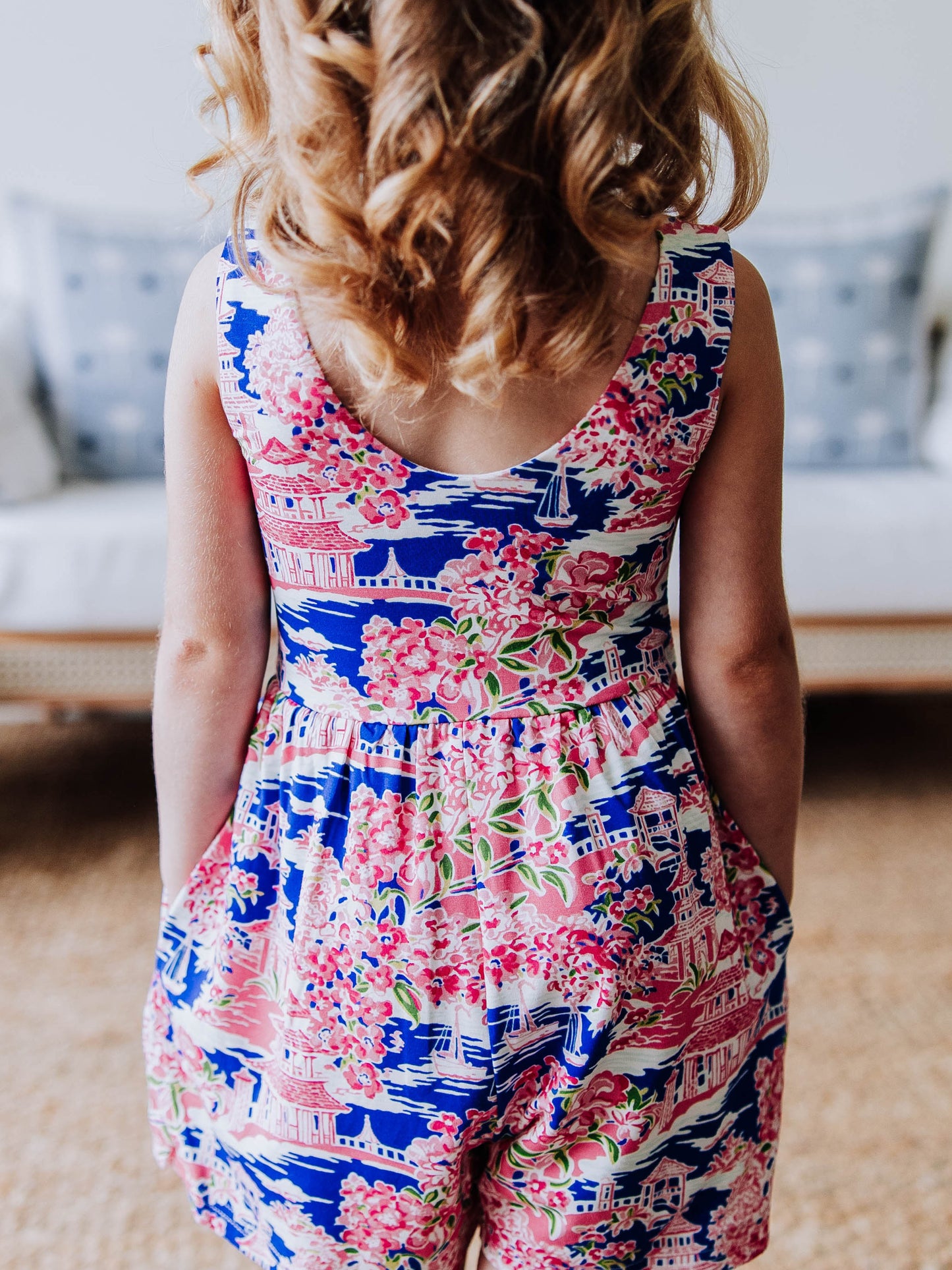 Short Leggy Romper - Floral Paradise