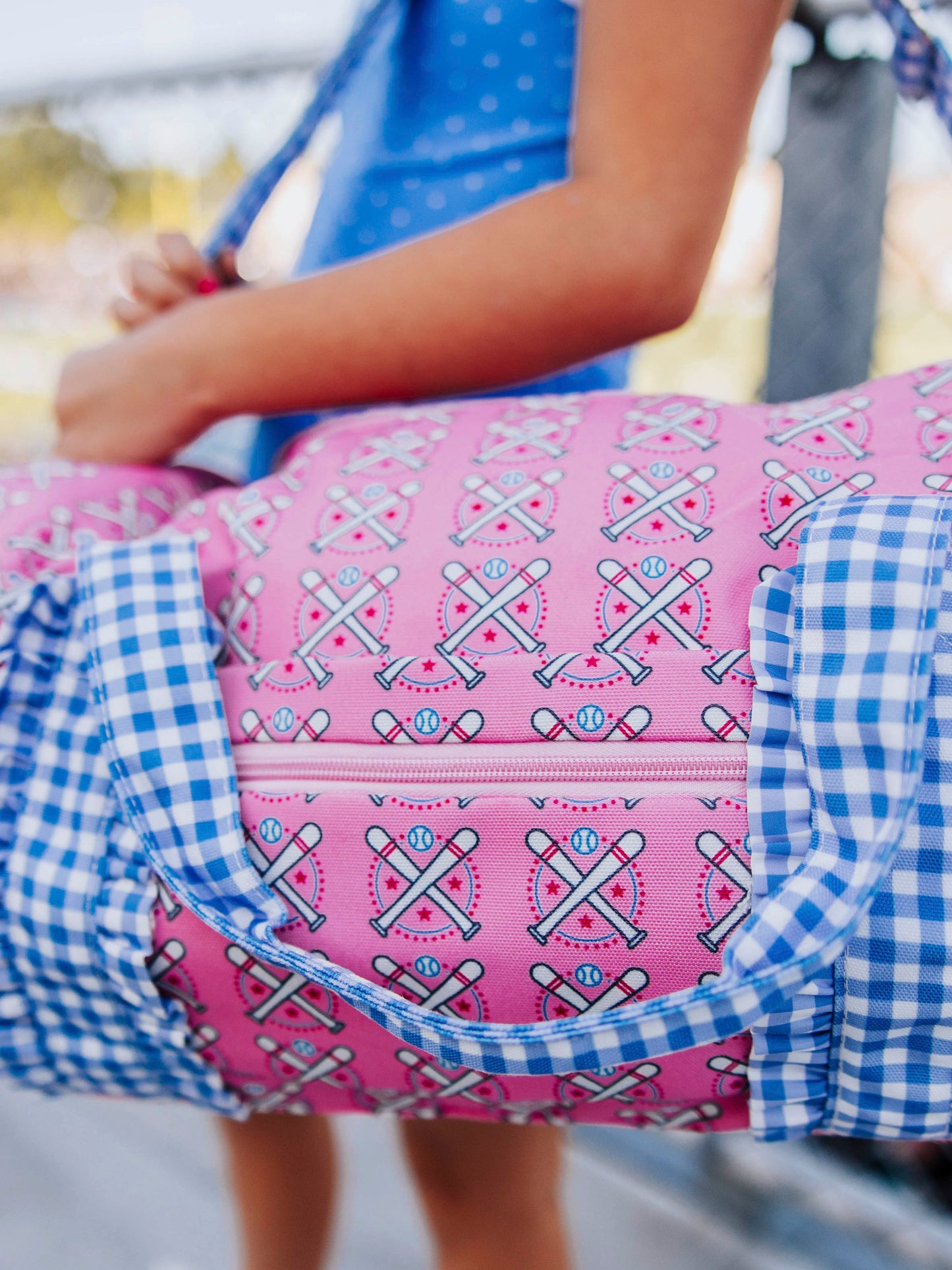 Everyday Duffle - Baseball Bats Pink