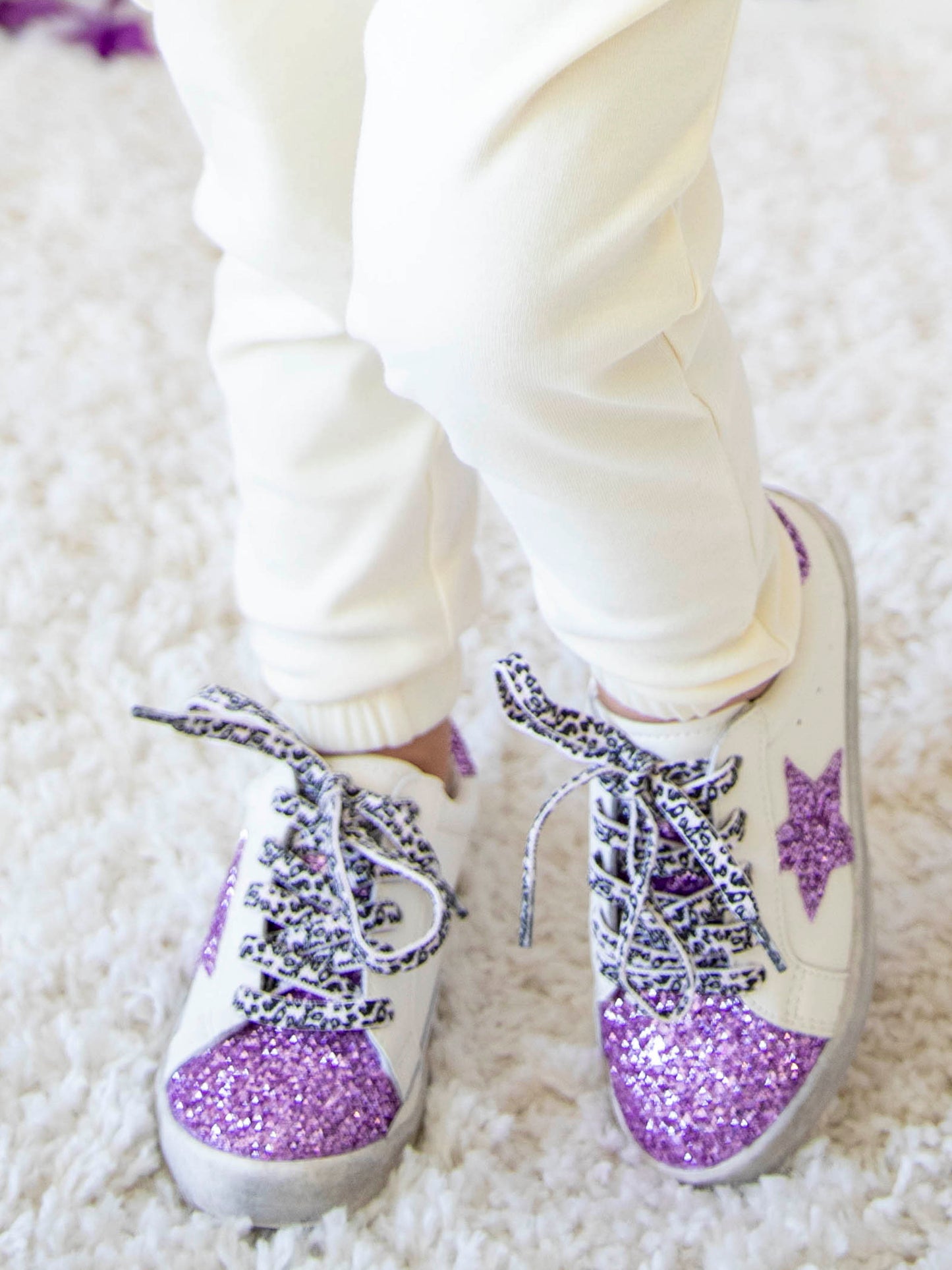SweetHoney Sneakers - Sweet Purple Sparkles