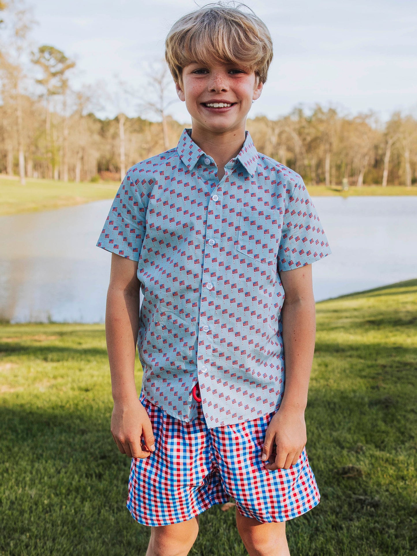 Button Up Shirt - Independence Day