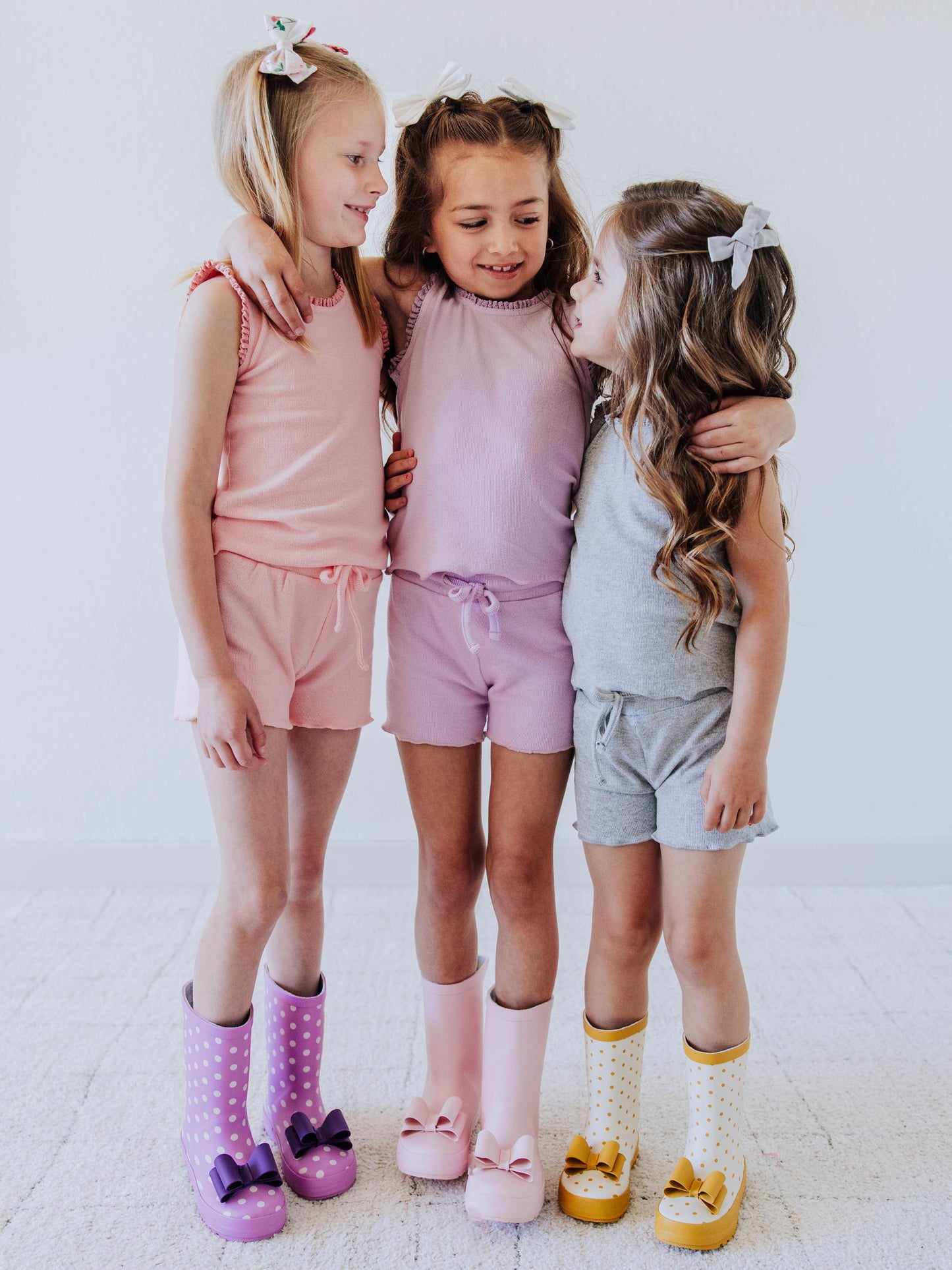 Cheery Rain Boots - Fuchsia Dotty