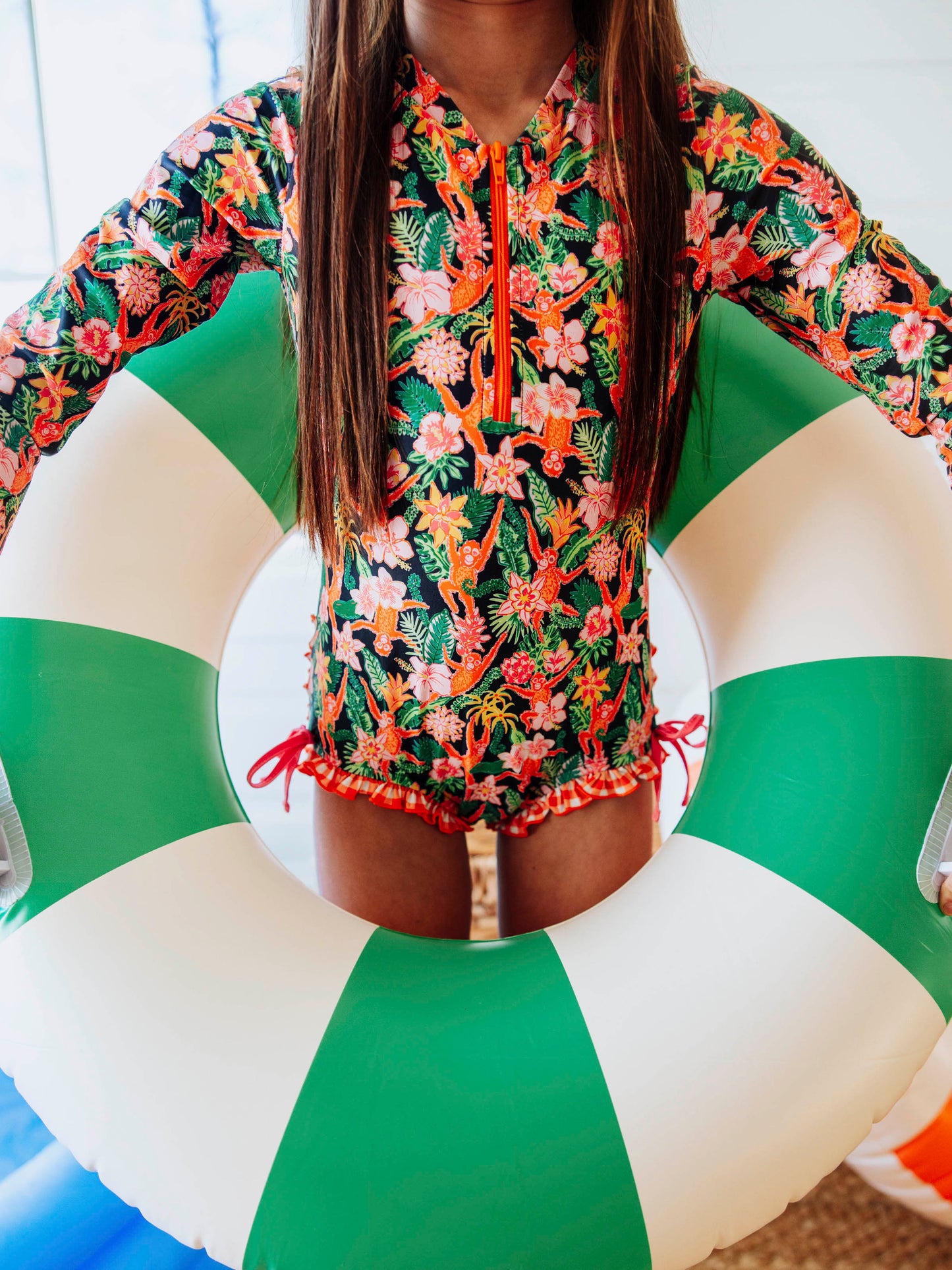 Solid Rash Guard - Tropical Monkeys