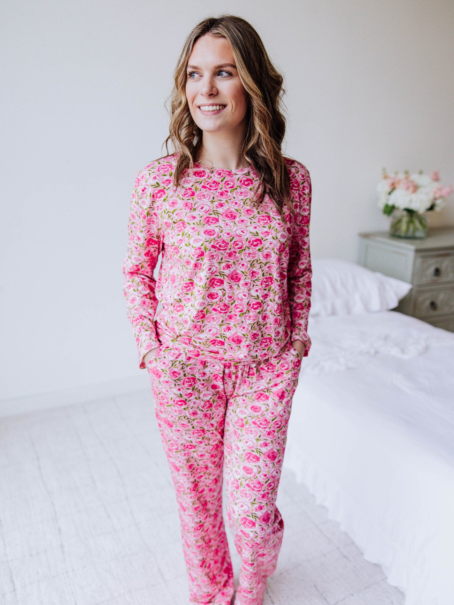 Women's Cloud Pajamas - Covered in Roses