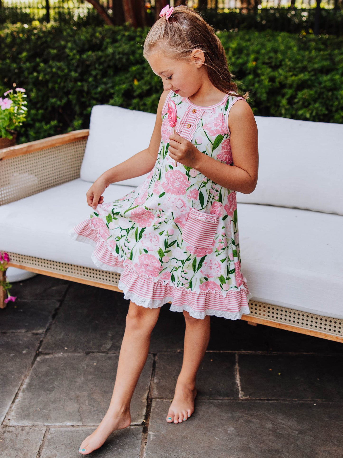 Everyday Play Dress - Soft Peonies