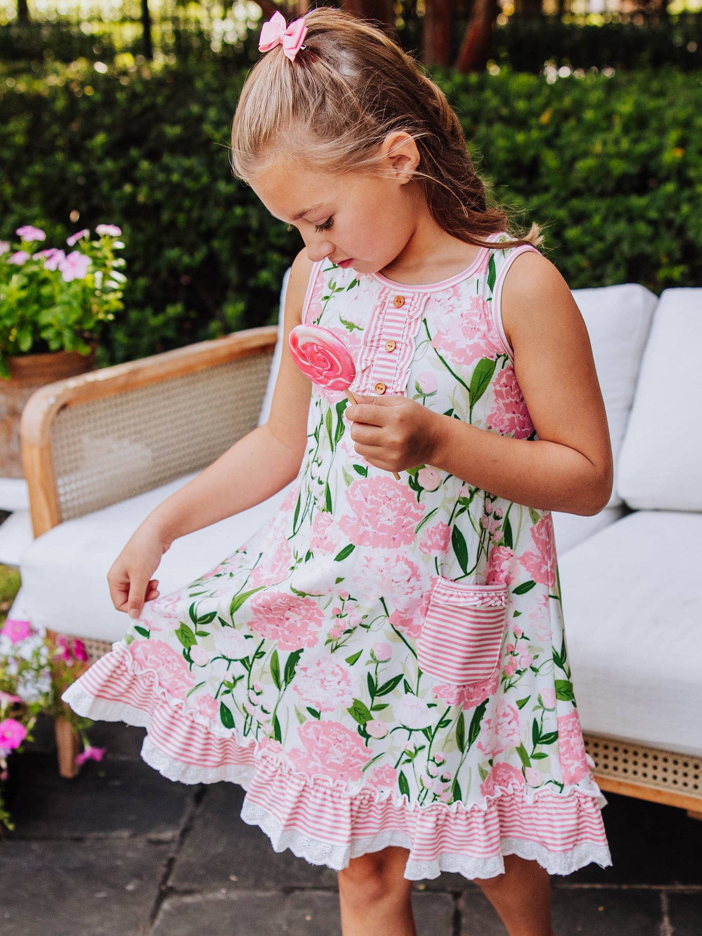 Everyday Play Dress - Soft Peonies