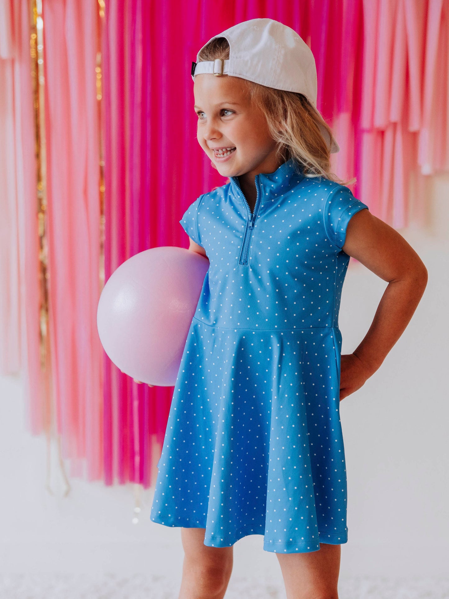 Active Zip Dress - Malibu Dot
