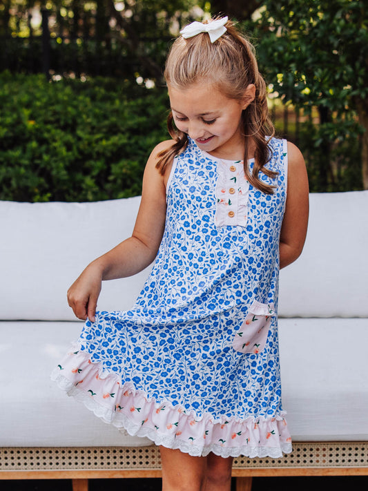 Everyday Play Dress - Lovely Petals Periwinkle