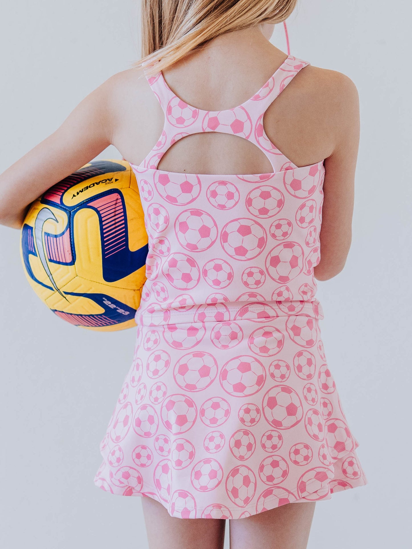 Active Skort Set - Soccer in Pink