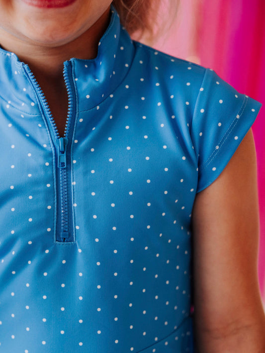 Active Zip Dress - Malibu Dot