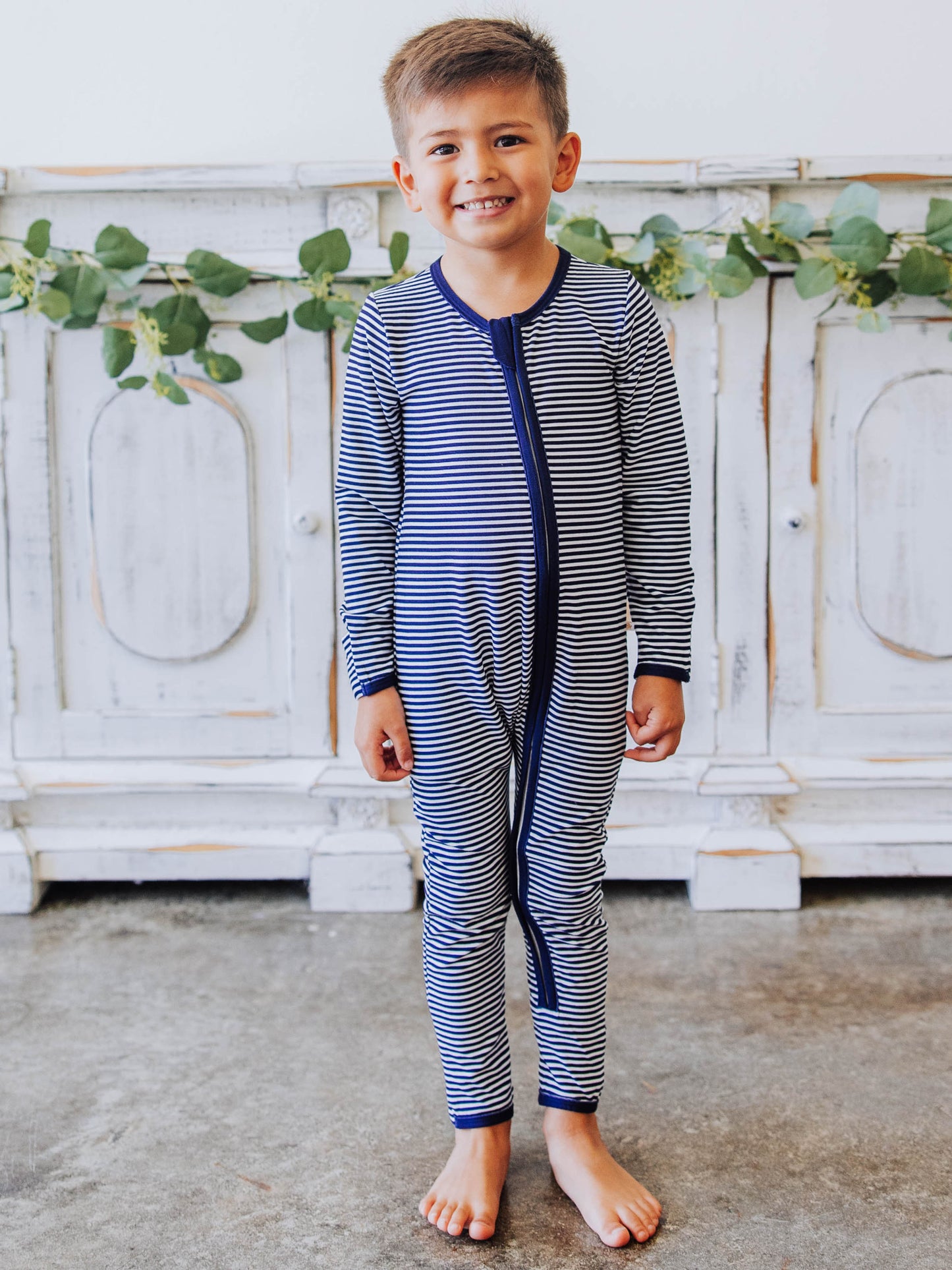 Dreamer Layette - Navy Stripe