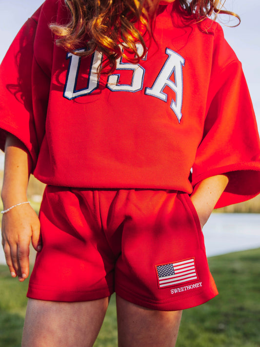 Sweat Set - Red USA