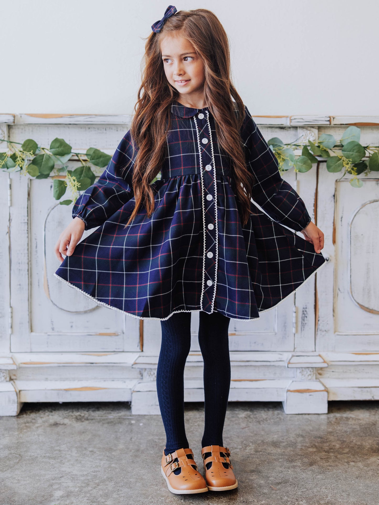 Goldie Dress - Winter Park Plaid