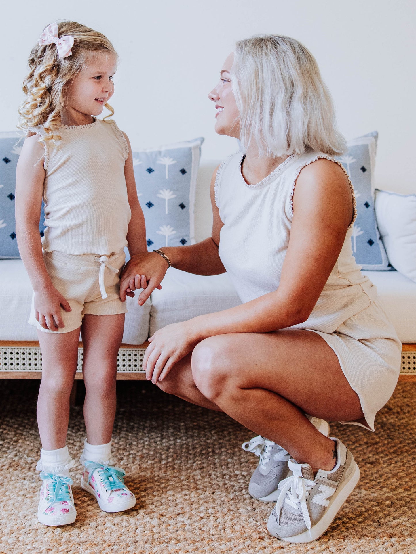 Women's Luxe Tank Set - Dusty Cream