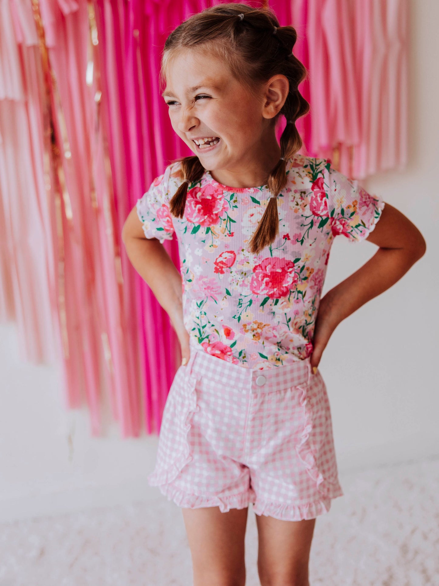 Frilled Sleeve Shirt - Flower Girl