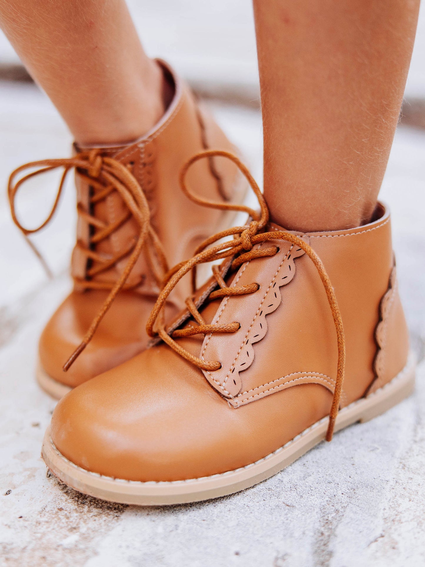 Lacy Ankle Boot - Brown