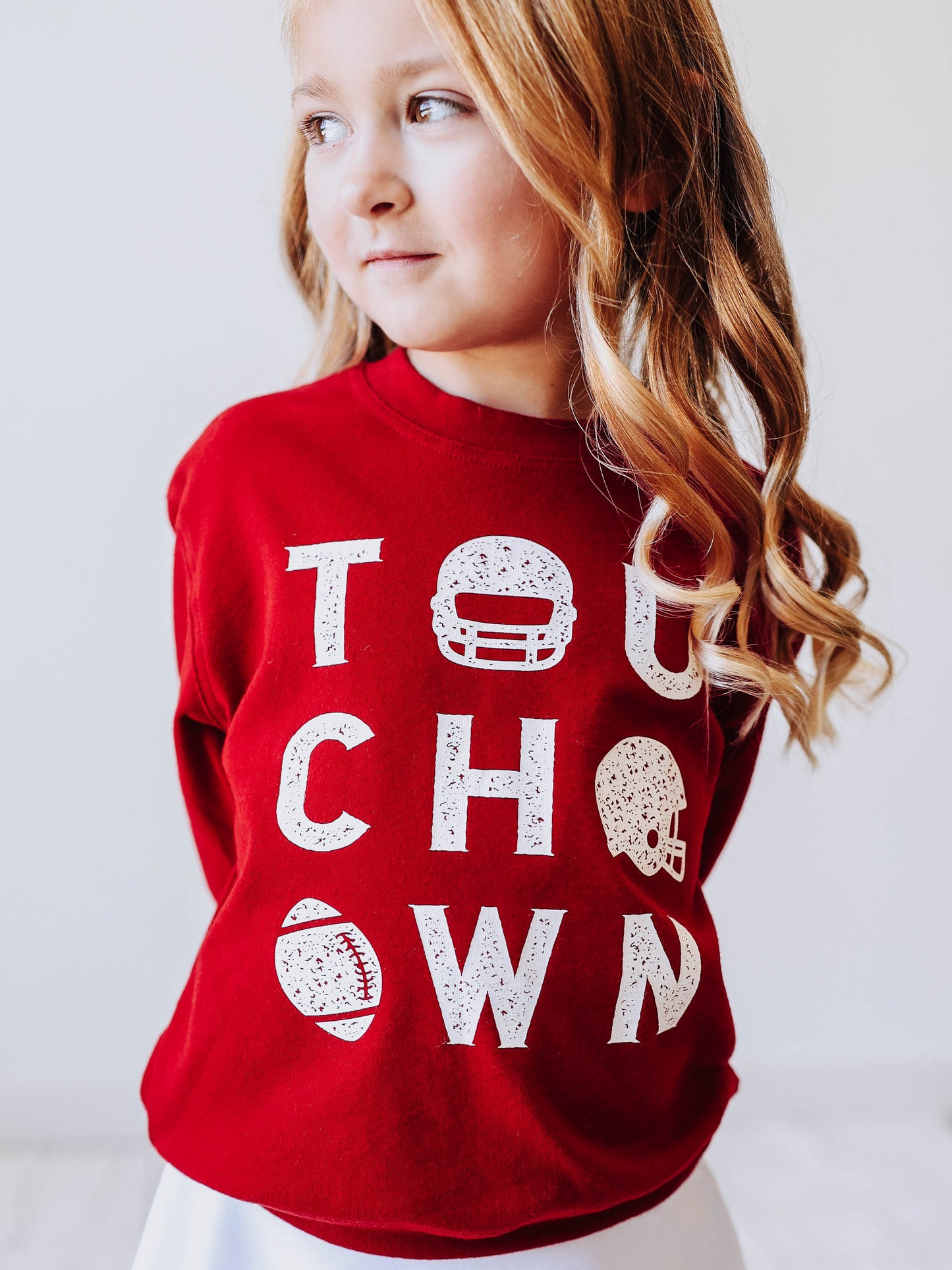 Warm Knit Sweatshirt - Touchdown Crimson