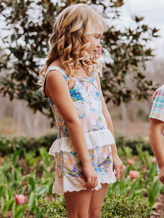 Lacy Tunic Set - Daisies and Blooms