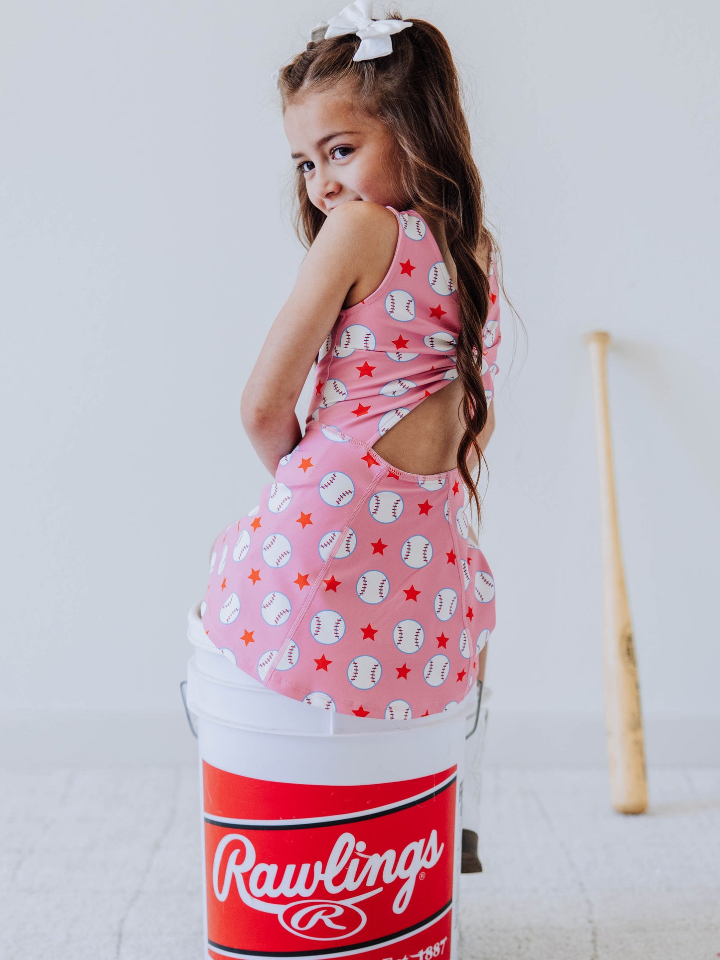 Tennis Dress - Allstar Baseball Pink